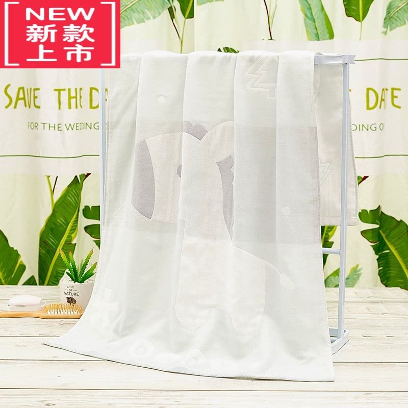 可莉允纱布浴巾春秋大人家用吸水速干儿童洗澡宝宝大号毛巾夏图片