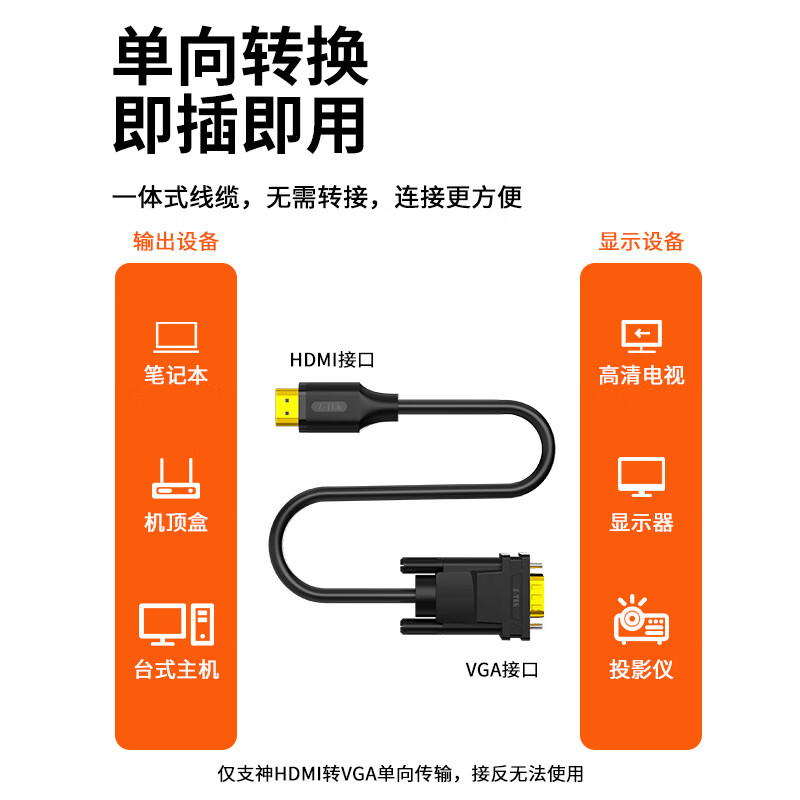 Z-TEK力特 VGA高清线 3米高清大图