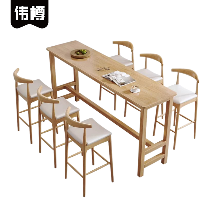 伟樽长条桌160*45*105cm+椅子*6套