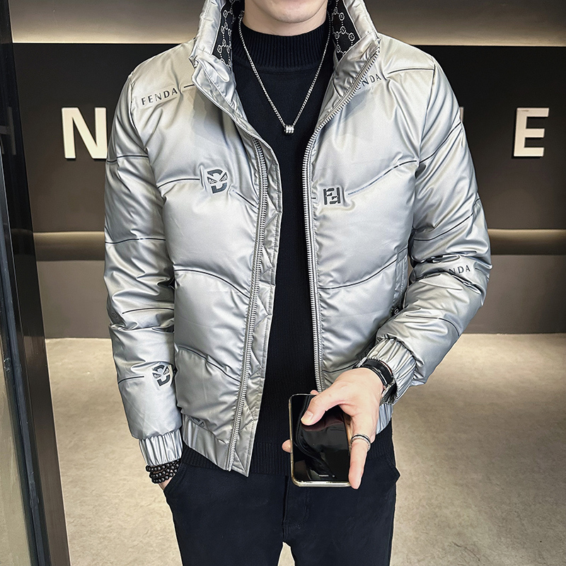 孟康mengkang轻薄款羽绒服男短款2023冬季新款休闲立领白鸭绒冬装外套