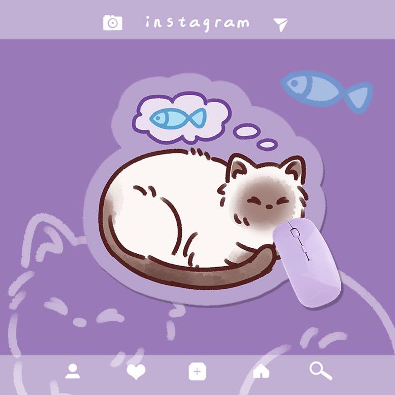 [补贴10%]可爱卡通异形鼠标垫女合集ins高颜值办公室电脑电竞桌垫卡通防滑图片