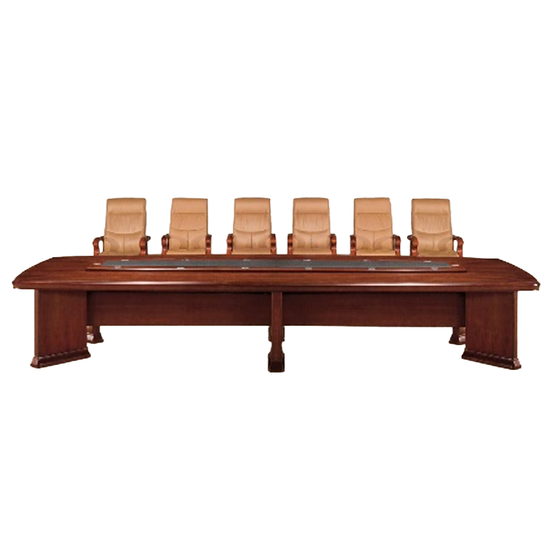 大央会议桌H-5648 4800W*1800D*760H办公家具会议桌长方形大型长桌简约现代会议室洽谈桌高清大图