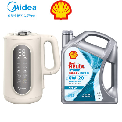 壳牌喜力混动先锋0W-20 4L API SP+美的(Midea)豆浆机 破壁机DJ10B-P702