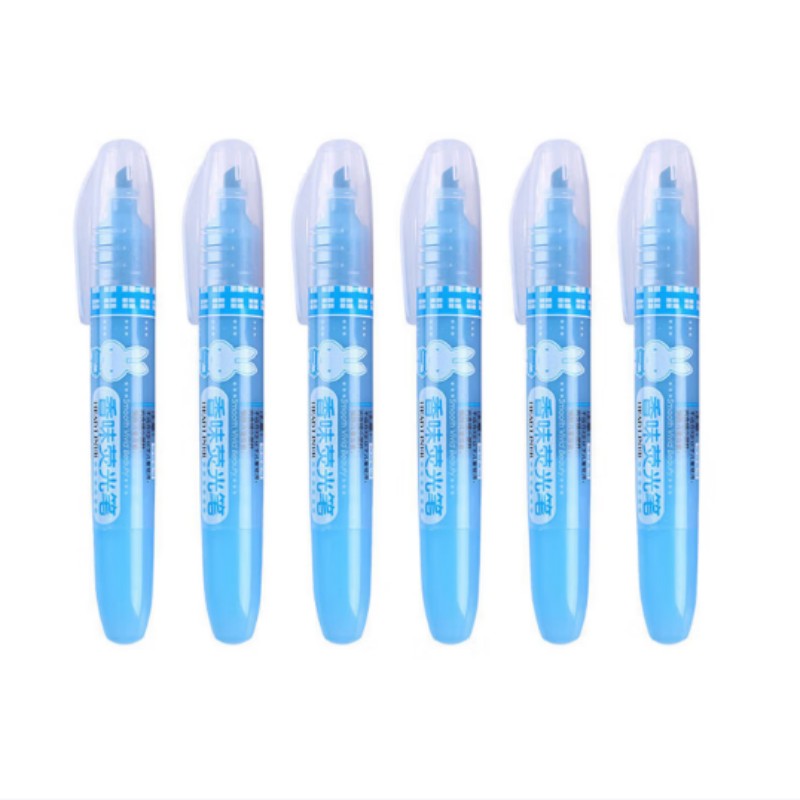 晨光(M&G) FHM21003 单头荧光笔 米菲蓝 (12支/盒) 2盒装