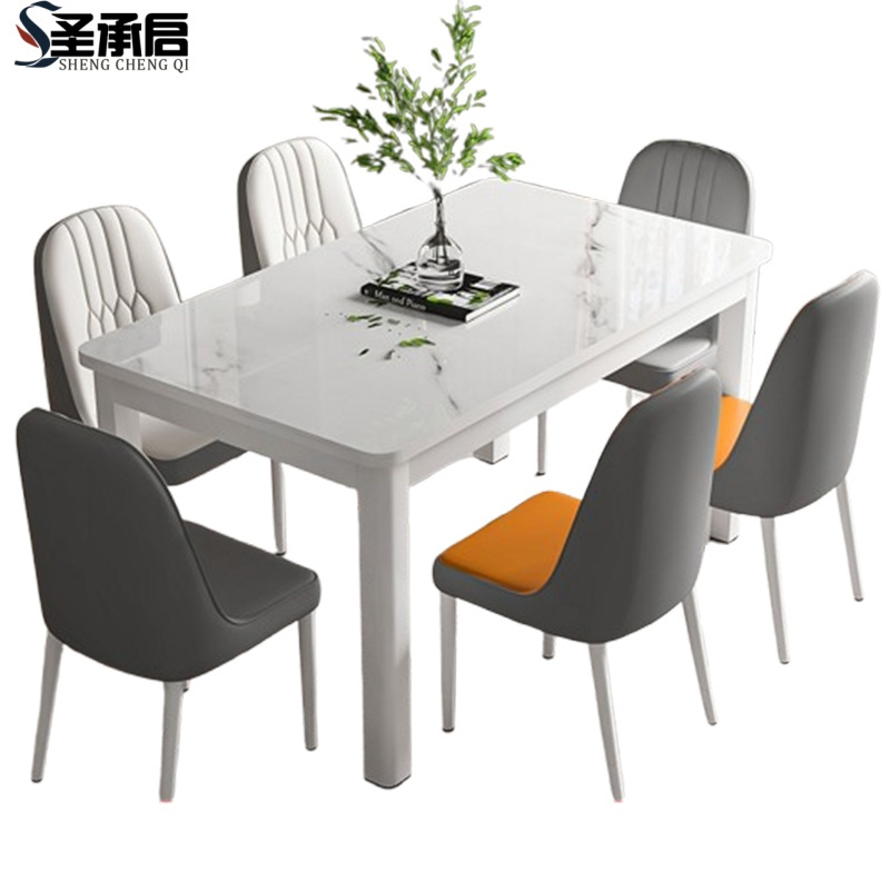 圣承启饭桌1.4米六椅张