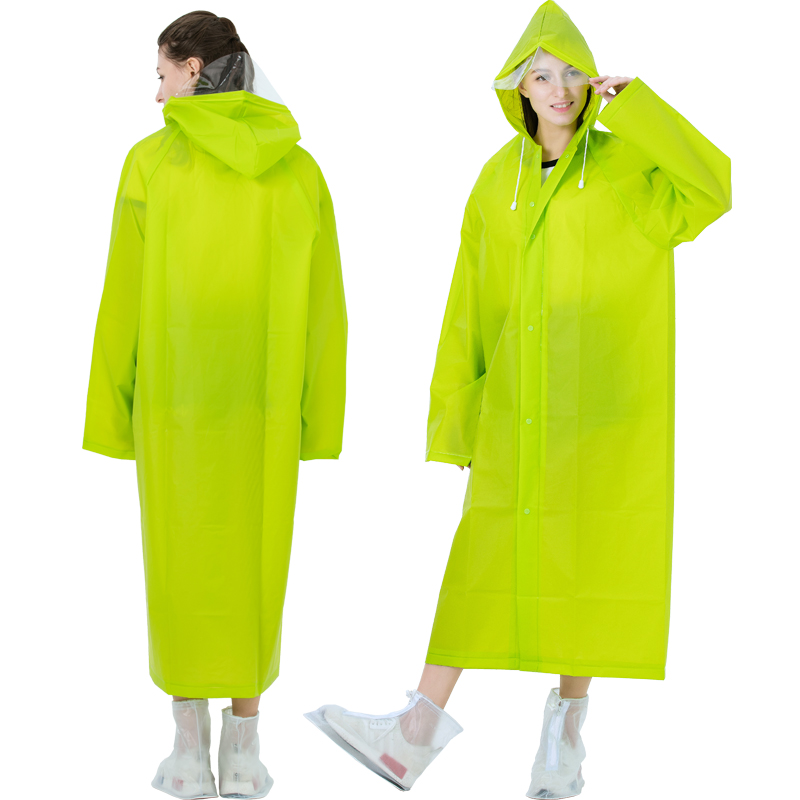 家柏饰(CORATED)户外徒步登山旅行雨衣成人加厚男女防水骑行透明雨披外套非一次性高清大图