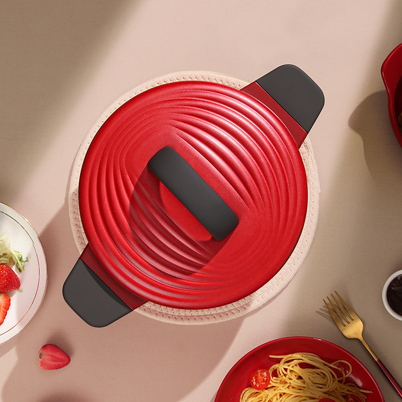 炊大皇(COOKER KING)年轮汤锅(红色)24CM 一锅多用汤锅煮锅蒸锅炖锅焖锅电磁炉通用TG24NLH