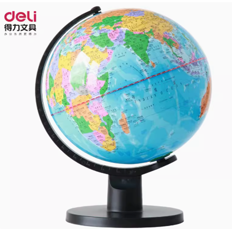 得力(deli) 创意地球仪 25cm 彩色 3034高清大图