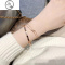 JiMi韩版钛钢镶钻蜂巢蜂窝手镯男女菱形几何简约手环小众设计ins潮