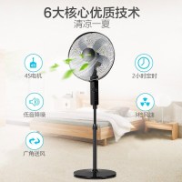 格力(GREE)[国家补贴]电风扇家用节能落地扇学生立式大风量客厅宿舍机械五叶扇 FD-4012-WG 黑