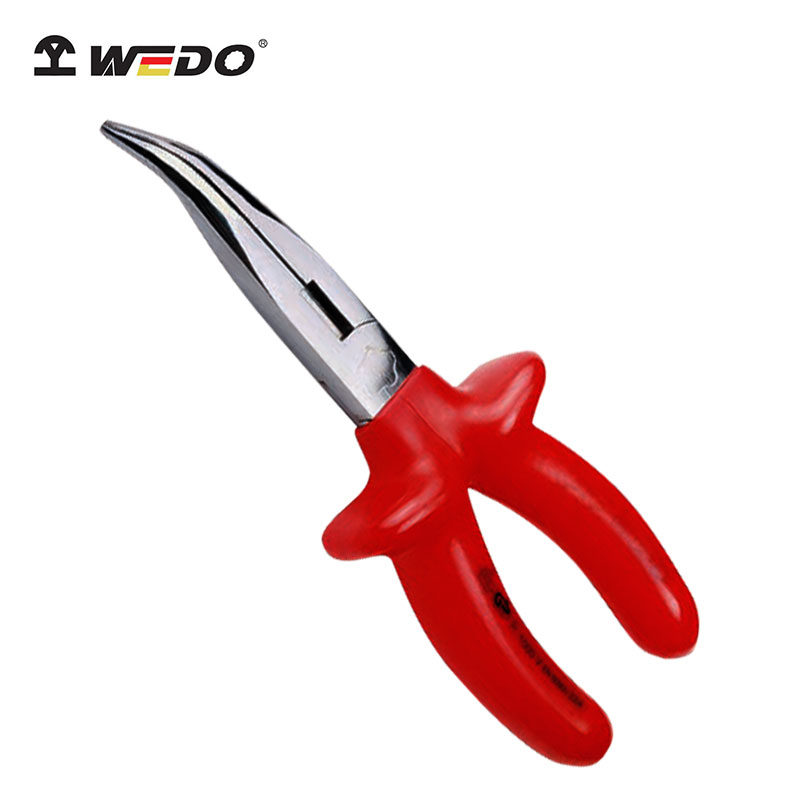 维度（WEDO）IN505A-06 绝缘浸塑德式弯嘴钳 铬钒钢 6寸 绝缘弯口钳 VDE 绝缘耐压1000V