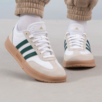Adidas阿迪达斯男女鞋新款轻便透气休闲鞋复古德训鞋板鞋IE9045 ZP IE9043/白绿 38