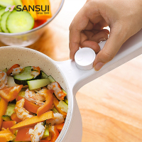 山水(SANSUI)电煮锅多功能电炒锅一体单人小火锅一人食宿舍煮面神器迷你蒸煮小电锅 多功能电煮锅宿舍小电锅