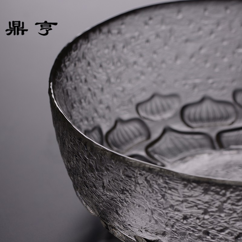 鼎亨一禅 日式纯手工锤纹莲花茶洗水盂水洗功夫茶具茶道配件果盘