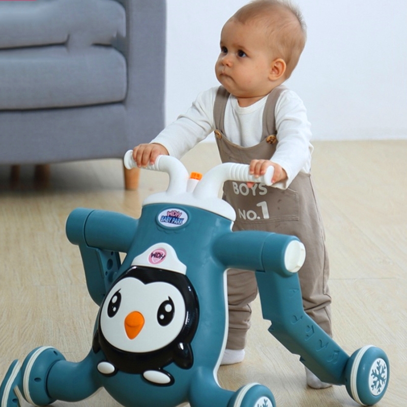 宝宝学步车智扣手推车三合一婴儿学走路助步车防侧翻防o型腿玩具车二