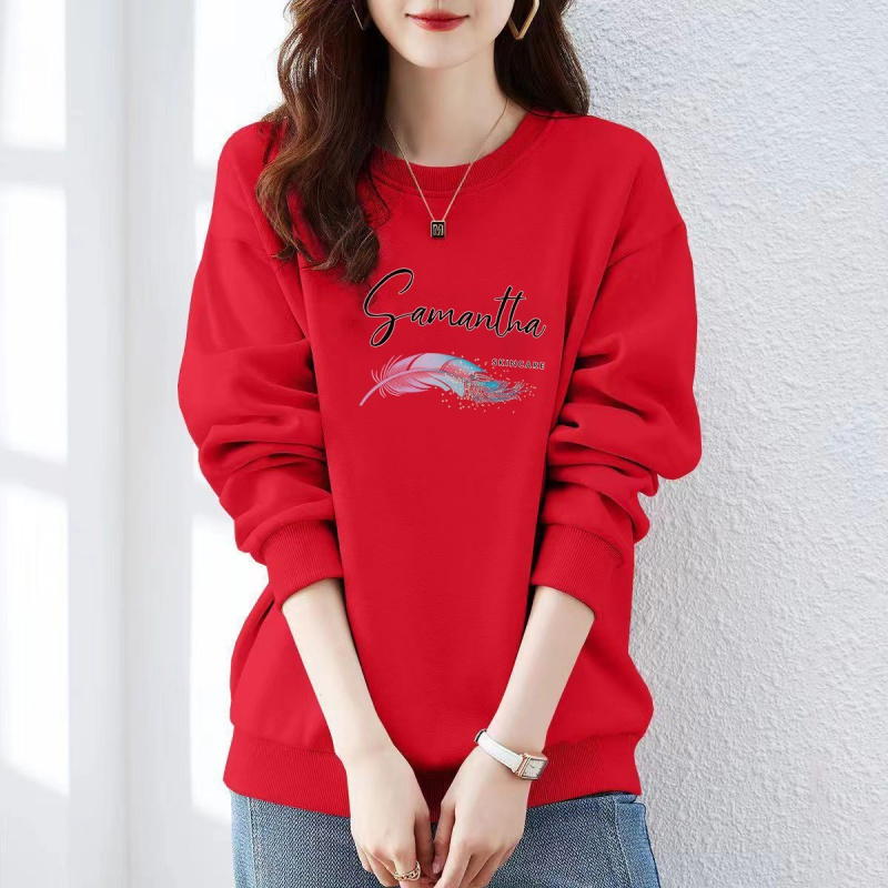 卫衣女秋冬新款休闲时尚潮流宽松显瘦慵懒风圆领上衣服女外穿