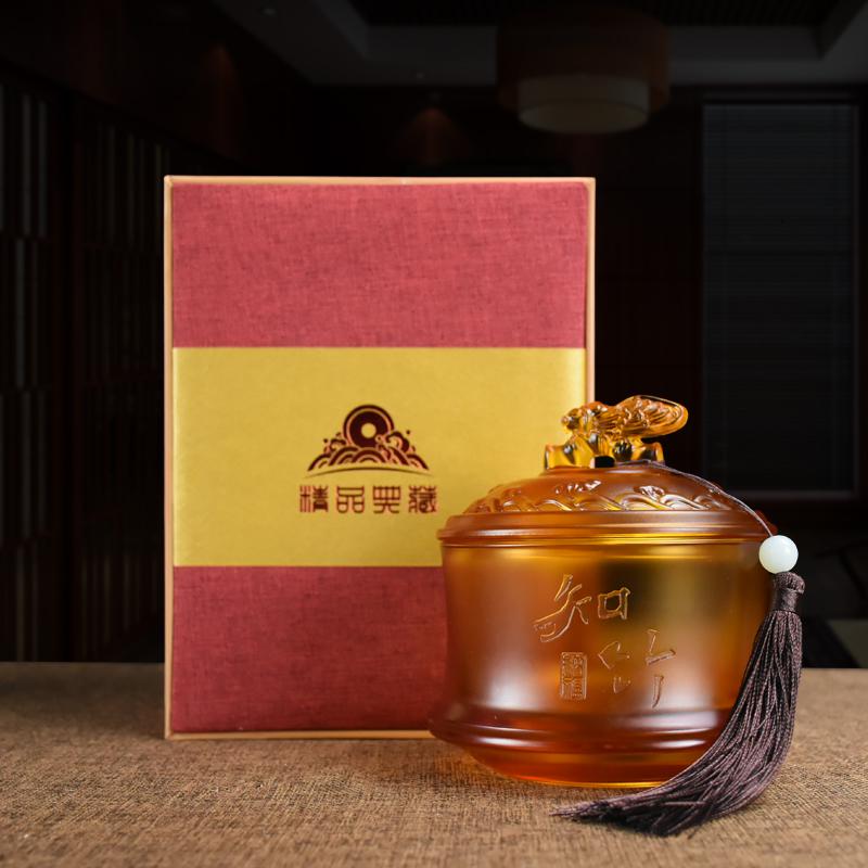 美帮汇茶叶罐摆件琉璃实用商务生日教师节毕业送老师退休纪念品定制高清大图