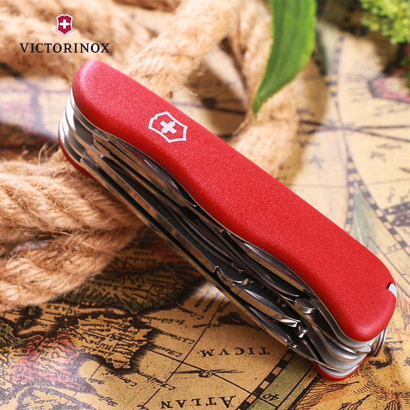 维氏(Victorinox)瑞士军刀原装正品多功能折叠刀具111mm大力士0.9043