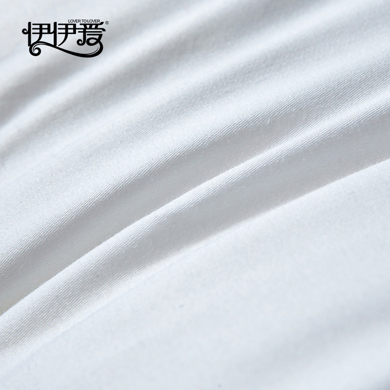 伊伊爱 YJD25370 经典刺绣全棉羽丝绒枕芯 48*74cm高清大图