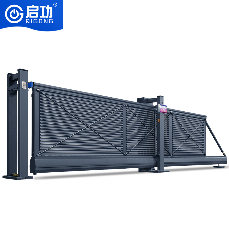 启功悬浮平移门铝合金电动悬空无轨平开门营门电动大门每米QG-JZXFM20