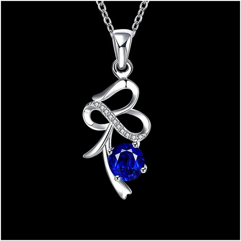 N037 Women Silver Necklace日韩版艺术个性坠项链女防过敏银饰送女朋友七夕情人节礼物