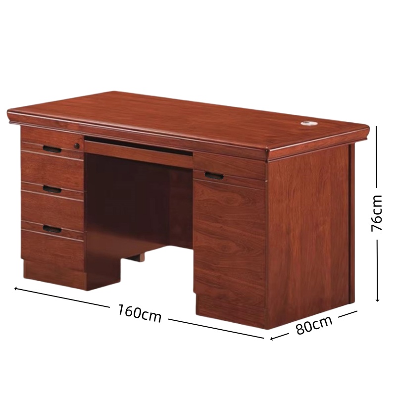 豫龙悦木质办公桌高清大图