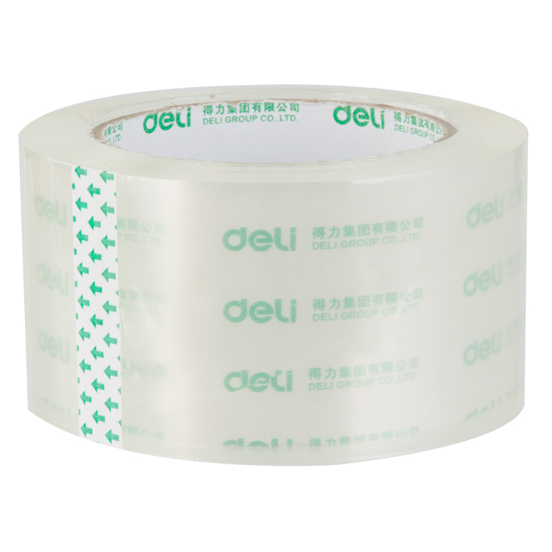 得力(deli)高透明封箱胶带大卷宽胶带胶布 60mm*100y 30325 1个装