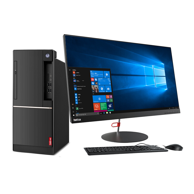 联想(Lenovo) 扬天台式电脑 T4900D i5 7400 8G 1T 集显 无光驱 21.5英寸台式 电脑