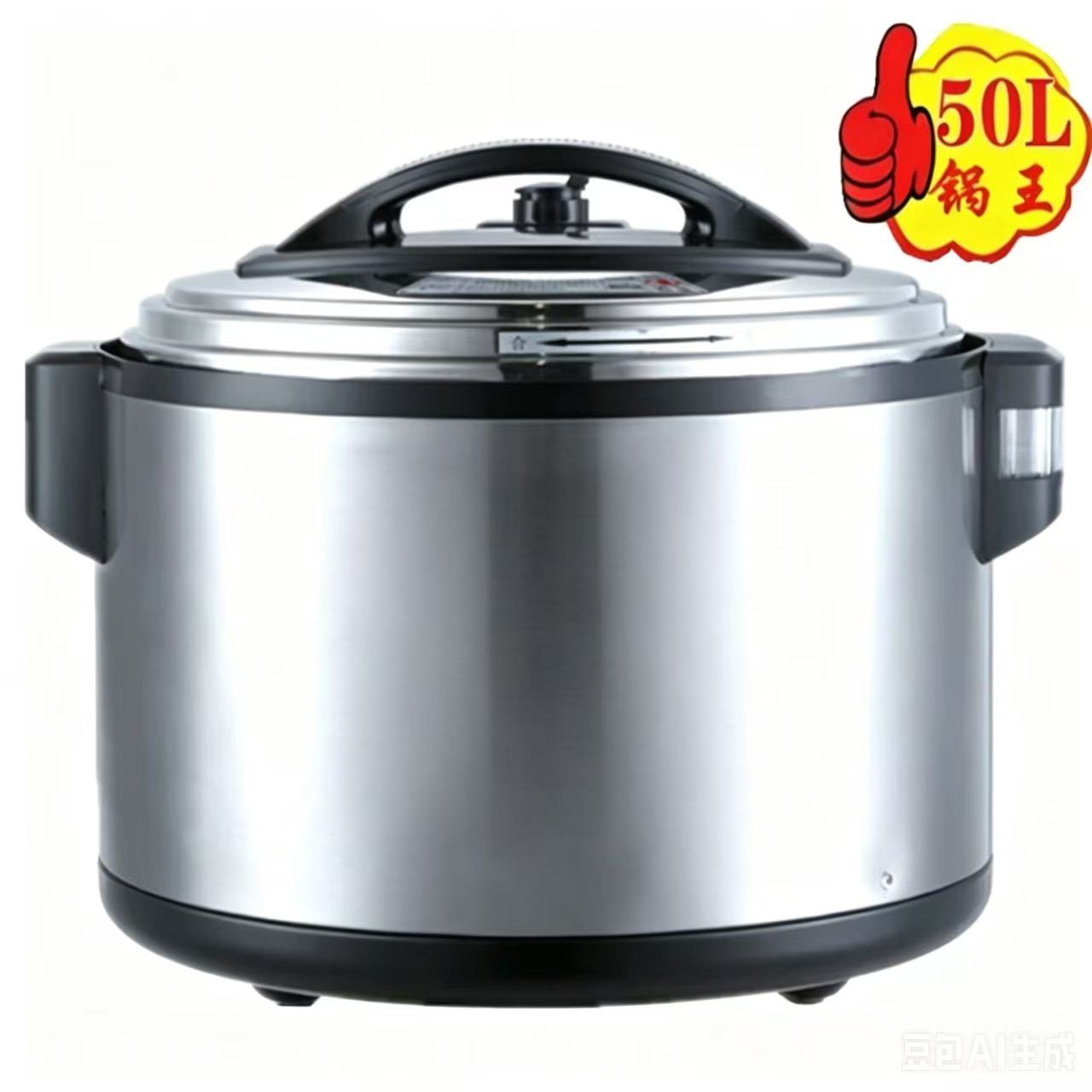 世净鑫丰商用电压力锅50升超大容量高压锅饭煲双胆YBW12-1850(1个)高清大图