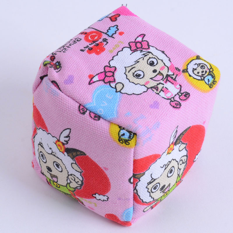 三只装80记忆卡通帆布沙包纯手工制作沙包儿童扔沙包游戏玩具