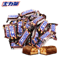 士力架花生巧克力1000g散装喜糖休闲零食品家庭装批发糖果零食