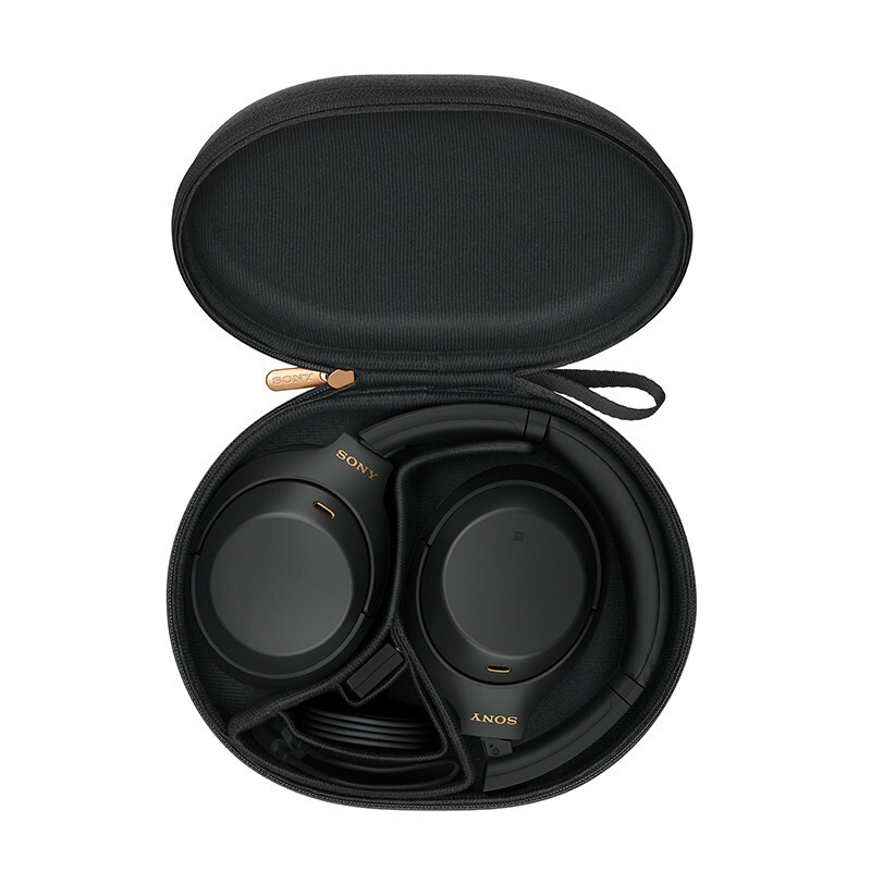 索尼(SONY)WH-1000XM4 高解析度无线蓝牙降噪 头戴式耳机(黑色高清大图