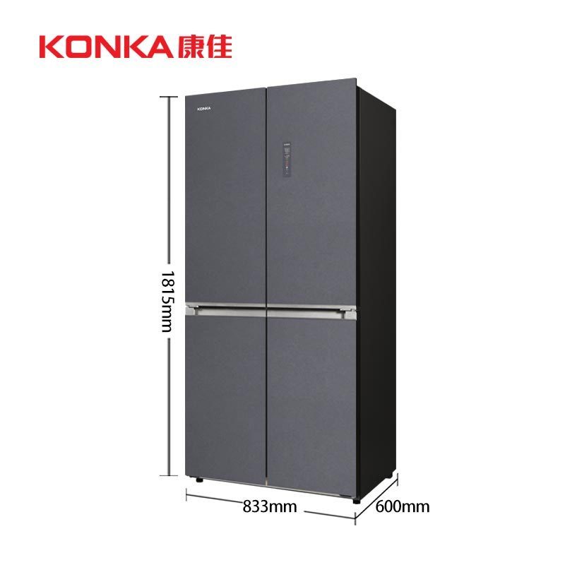 康佳(KONKA)464升玻璃十字电冰箱一级能效BCD-464WUP4-VP