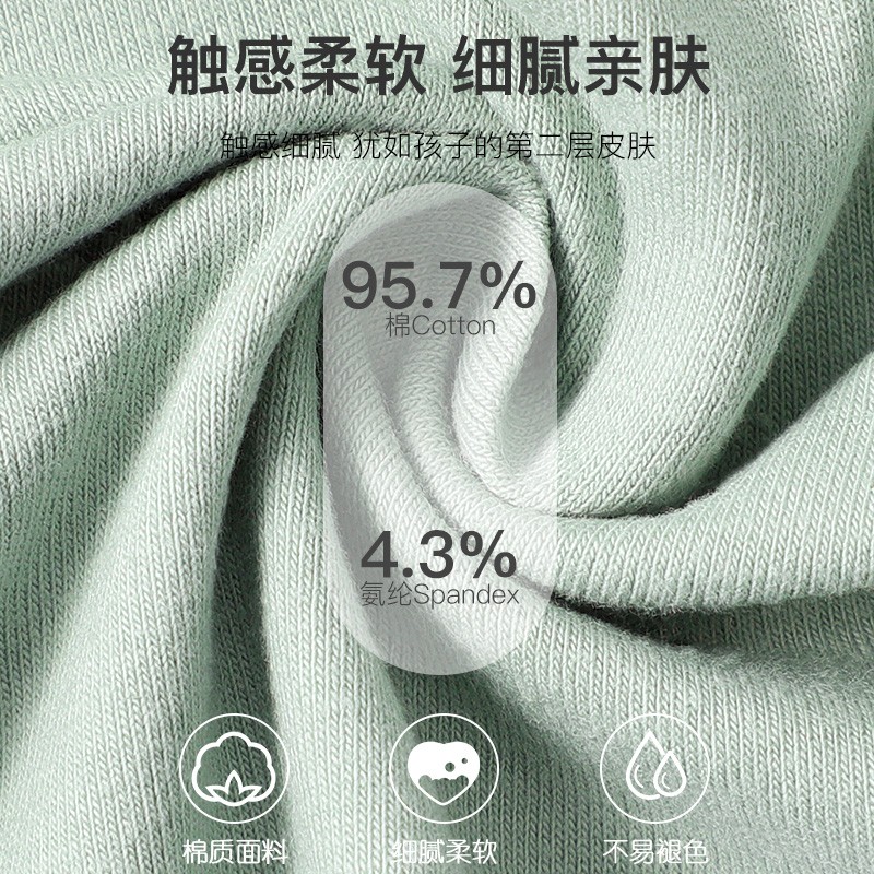 浪莎青少年内裤男士平角裤棉质宽松大码四角裤休闲力中腰舒适透气个性潮流裤衩高清大图