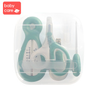 babycare婴儿指甲剪套装幼儿宝宝安全指甲刀新生儿童防夹肉指甲钳 谜森绿3701