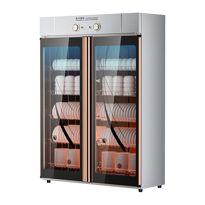 臻远ZY50429015商用消毒柜不锈钢消毒碗柜立式大容量热风循环餐具保洁柜 五层无磁密胺柜高清大图