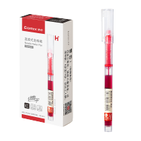 齐心 RP625 全针管直液式走珠笔 0.5mm 12支/盒 红 红色