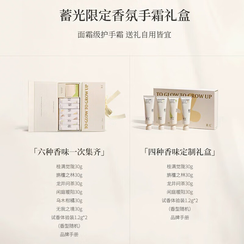 蓄光沁水香氛护手霜礼盒30g*4高清大图