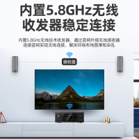 山水F9(无线环绕)5.1家庭影院音响套装客厅家用家庭ktv音箱卡拉OK功放全套组合无线蓝牙家用电视音响送话筒套装