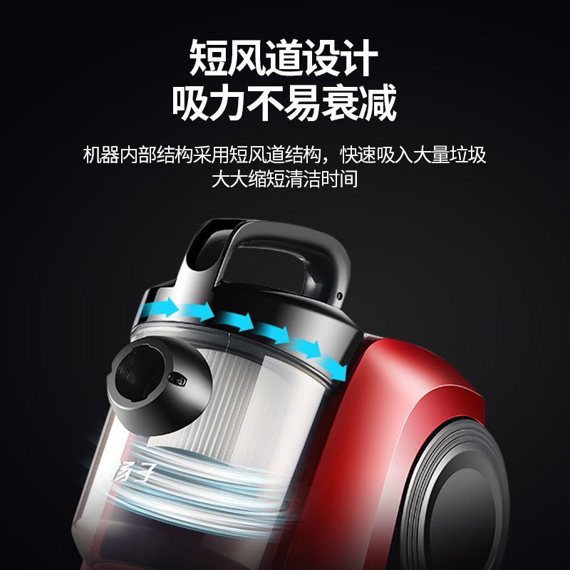手持卧式吸尘器家用真空大吸力迷你吸尘器强力干式除螨1000w|标配+九件套+除螨刷:清洁指数5星