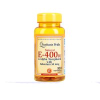 [美颜淡斑]Puritan's Pride 普丽普莱 维生素E400IU+硒营养软胶囊 100粒/瓶 复合维生素