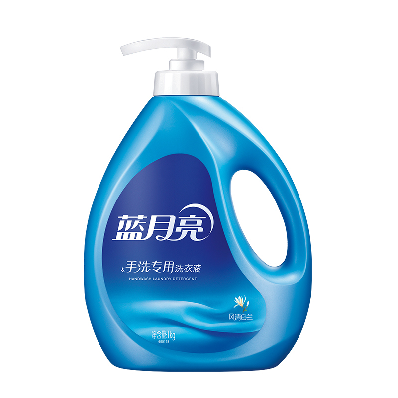 蓝月亮 经典洗衣礼包:薰亮白2kg*2+手洗专用泵装1kg*1+手洗专用500g*1+旅行装洗衣液80g*2高清大图