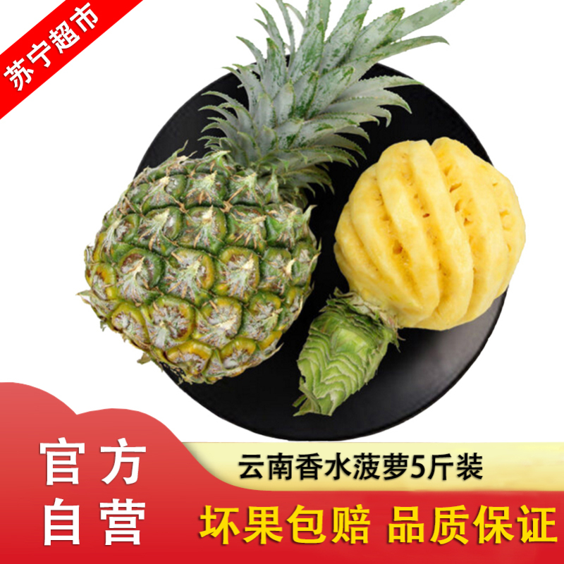 [送刀具]云南香水菠萝 5斤装 小菠萝 新鲜水果 生鲜水果
