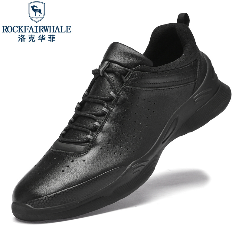 Rock Fairwhale洛克华菲 新品男鞋时尚轻奢休闲皮鞋百搭真皮鞋子高清大图