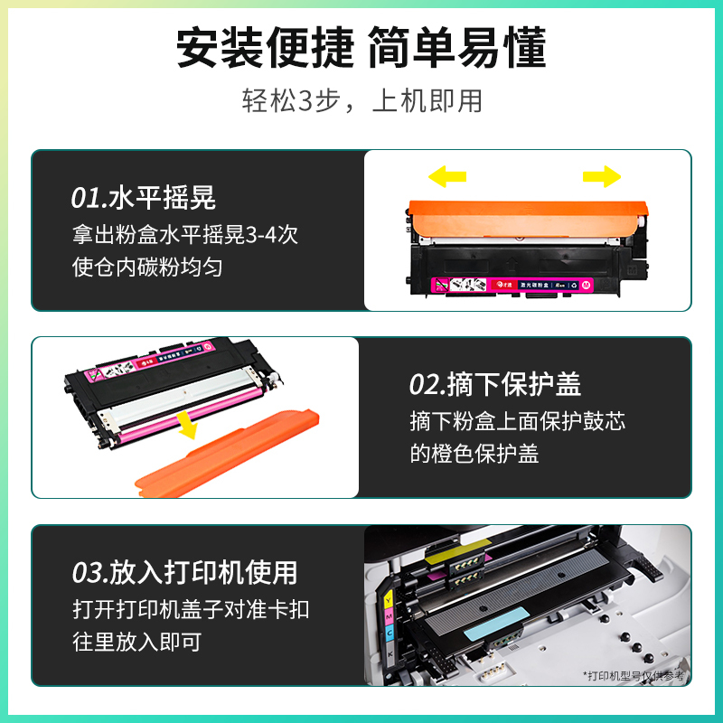 才进适用惠普178nw粉盒179fnw激光打印机hp118A 150a 150nw硒鼓W2080A