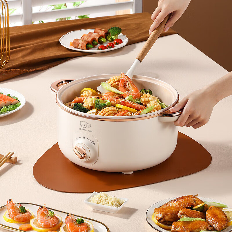 厨创妈咪电火锅（配蒸笼）DHG- 05高清大图