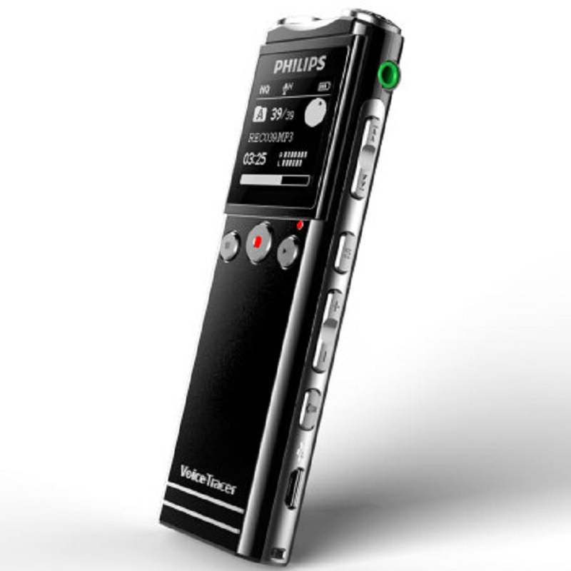 飞利浦(PHILIPS)VTR6200 8G 黑色 TF卡扩展FM收音声控 会议采访 30米远距离无线录音笔