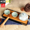 三维工匠日式竹制储水干泡茶盘大号圆形家用简约迷你小茶台茶具茶海托盘 [茶盘]流云大号圆形黑