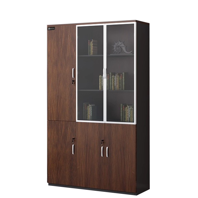 盛铁达 胡桃色铝合金文件柜1200*400*2000mm STD-XXKG18 张高清大图