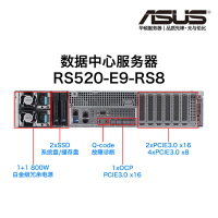 华硕(ASUS) RS520-E9-RS8 3104* 8G 1T DVDRW 1+0 800W